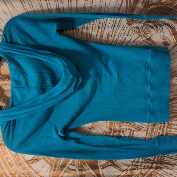 Nollie Blue Hooded Long Sleeve Top - Picture 5 of 5